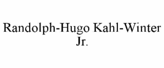 randolph-hugo kahl-winter jr.