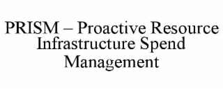 prism – proactive resource infrastructure spend management