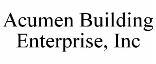 acumen building enterprise, inc