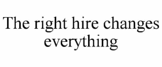 the right hire changes everything