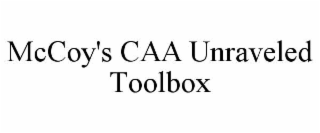 mccoy's caa unraveled toolbox