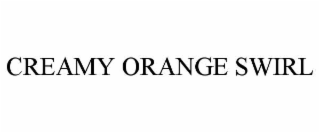 creamy orange swirl