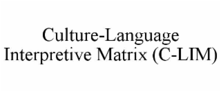 culture-language interpretive matrix (c-lim)