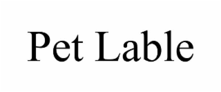 pet lable
