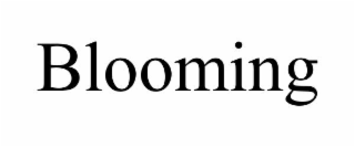 blooming