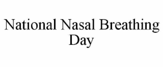 national nasal breathing day