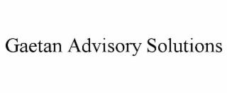 gaetan advisory solutions