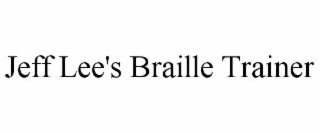 jeff lee's braille trainer