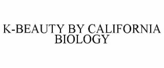 k-beauty by california biology