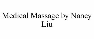 medical massage by nancy liu