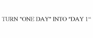 turn "one day" into "day 1“