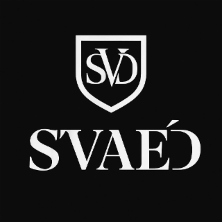 the literal elements of the mark consist of the wording "s'vaÉ d", presented in stylized, uppercase serif lettering. the wording includes an apostrophe following the initial s, and the letter e appears with an acute accent (É). a shield style emblem conta