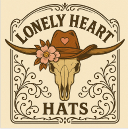 lonely heart hats