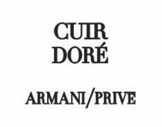 cuir dorÉ armani/prive