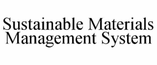sustainable materials management system