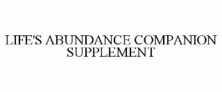 life's abundance companion supplement