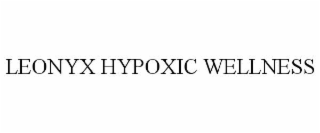 leonyx hypoxic wellness