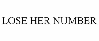 lose her number