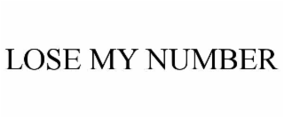 lose my number