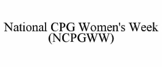 national cpg women's week (ncpgww)