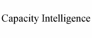 capacity intelligence