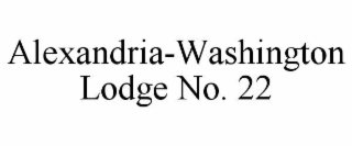 alexandria-washington lodge no. 22
