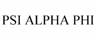 psi alpha phi