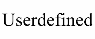 userdefined