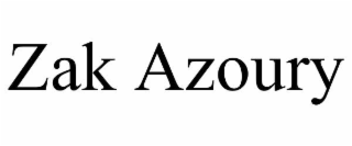 zak azoury