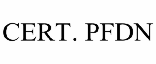cert. pfdn