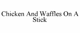 chicken and waffles on a stick