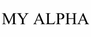 my alpha