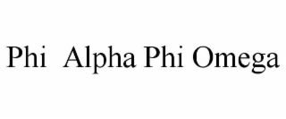 phi  alpha phi omega