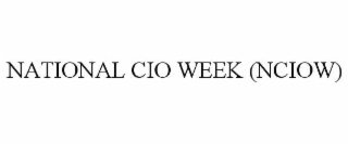 national cio week (nciow)