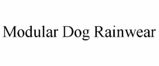 modular dog rainwear