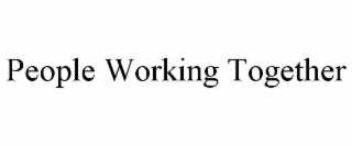 people working together