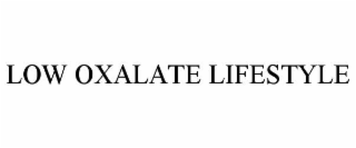 low oxalate lifestyle