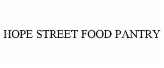 hope street food pantry