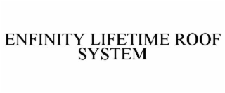 enfinity lifetime roof system