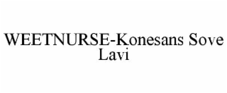 weetnurse-konesans sove lavi