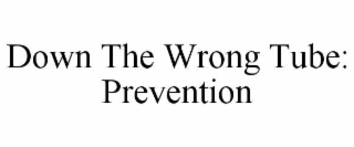 down the wrong tube: prevention