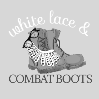 white lace & combat boots