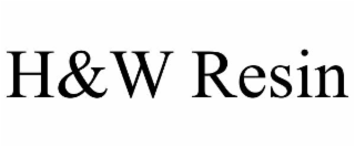 h&w resin