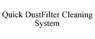 quick dustfilter cleaning system