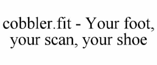 cobbler.fit - your foot, your scan, your shoe