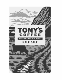 tony's coffee organic medium roast half calf