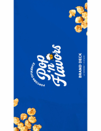 all rights reserved pop'n flavors brand deck, popcorn opulence, pop'n flavors