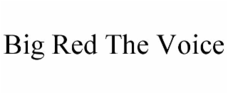 big red the voice