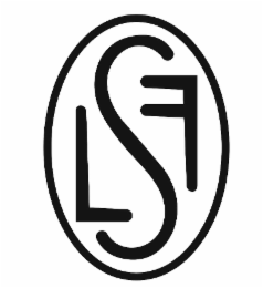 the letters s, l, and f in an oval