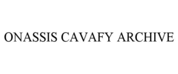 onassis cavafy archive